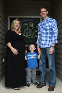 Our family of 3, and I was pregnant with my 2nd son
