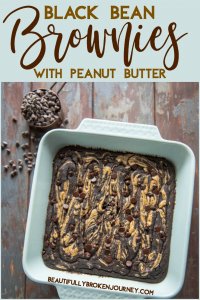 The best healthy brownie I've ever had... Black Bean Brownies with Peanut Butter are easy, flourless and guilt free!